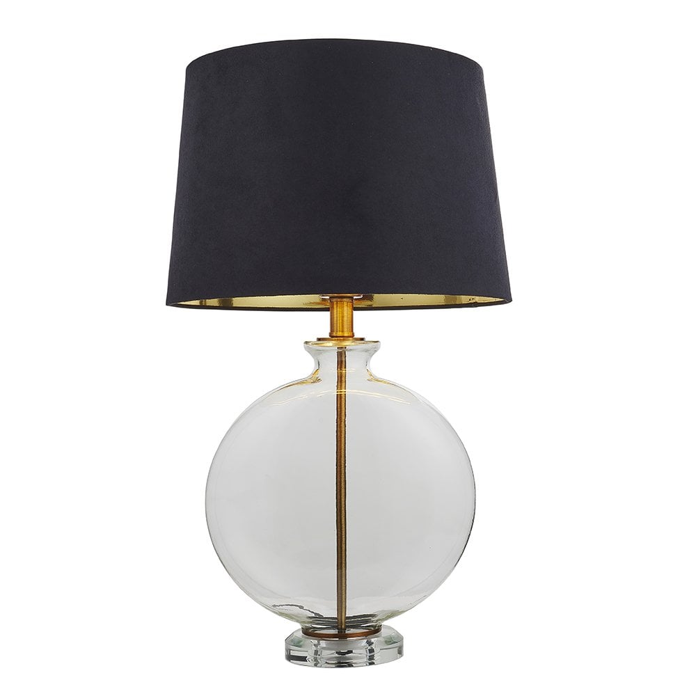 90559 Gideon 1 Light Table Lamp Clear Glass