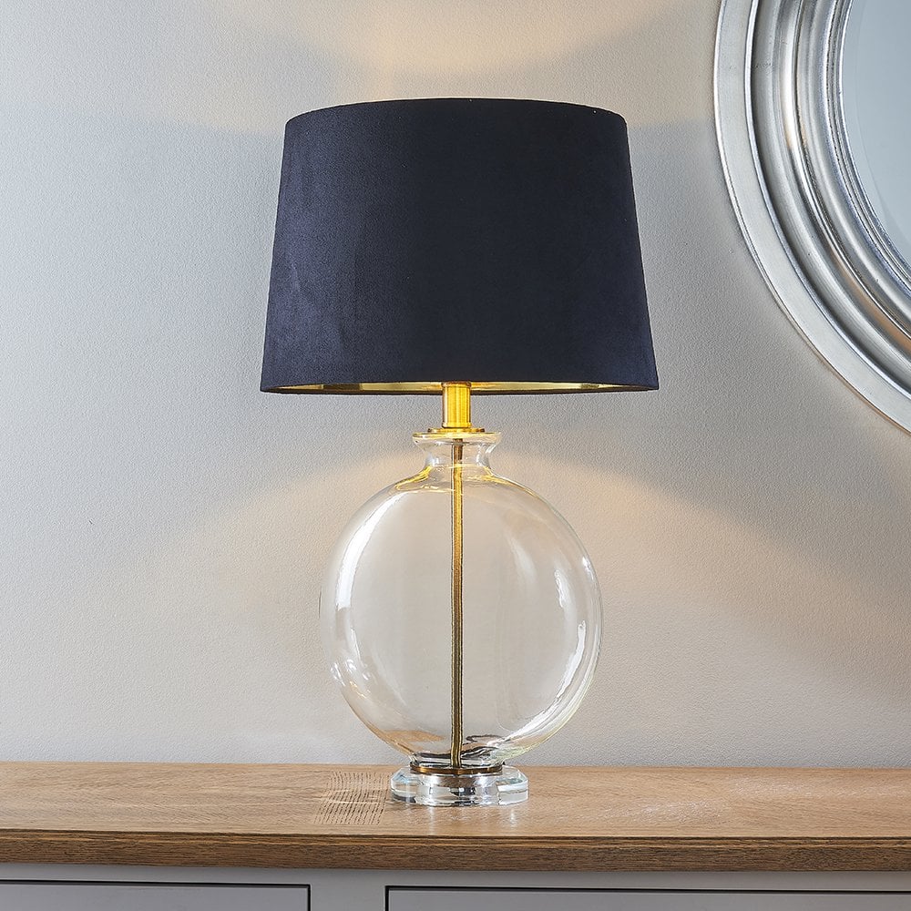 90559 Gideon 1 Light Table Lamp Clear Glass