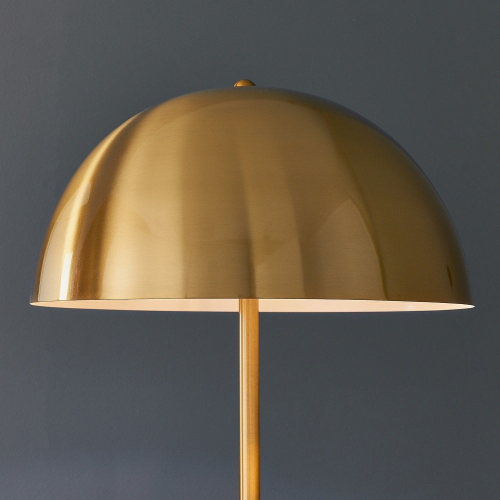 90521 Nova 1 Light Floor Lamp Antique Brass Plate