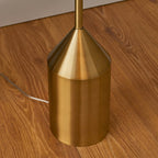90521 Nova 1 Light Floor Lamp Antique Brass Plate