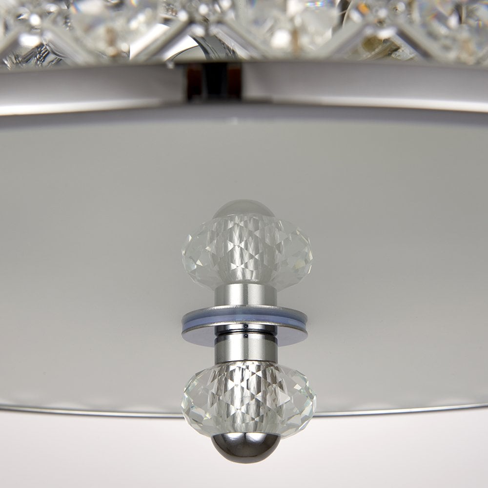 HUDSON-3CH 3 Light Ceiling Fitting In Chrome