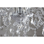 308-8CL Clarence 8 Light Pendant Clear Acrylic & Chrome Plate