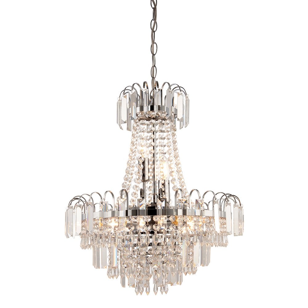 96826-CH Amadis 6 Light Crystal Ceiling Pendant