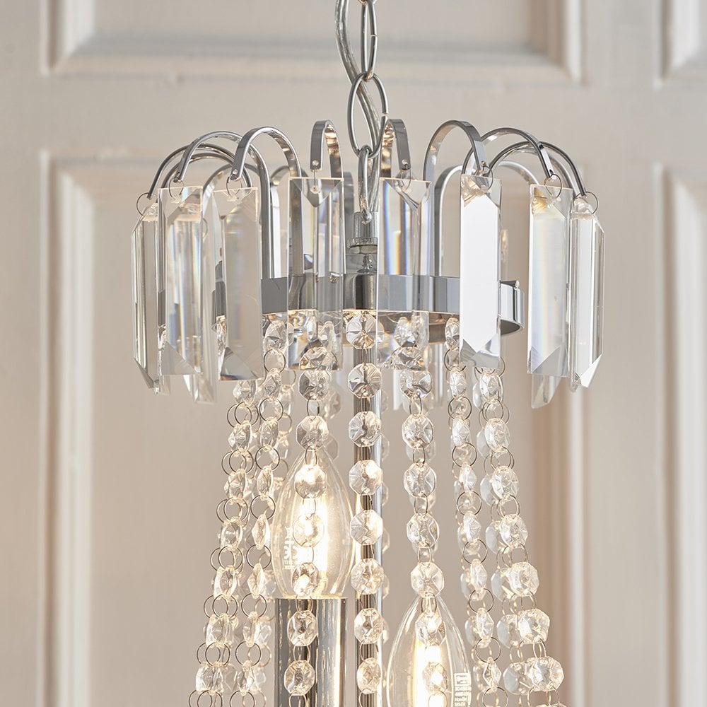 96826-CH Amadis 6 Light Crystal Ceiling Pendant