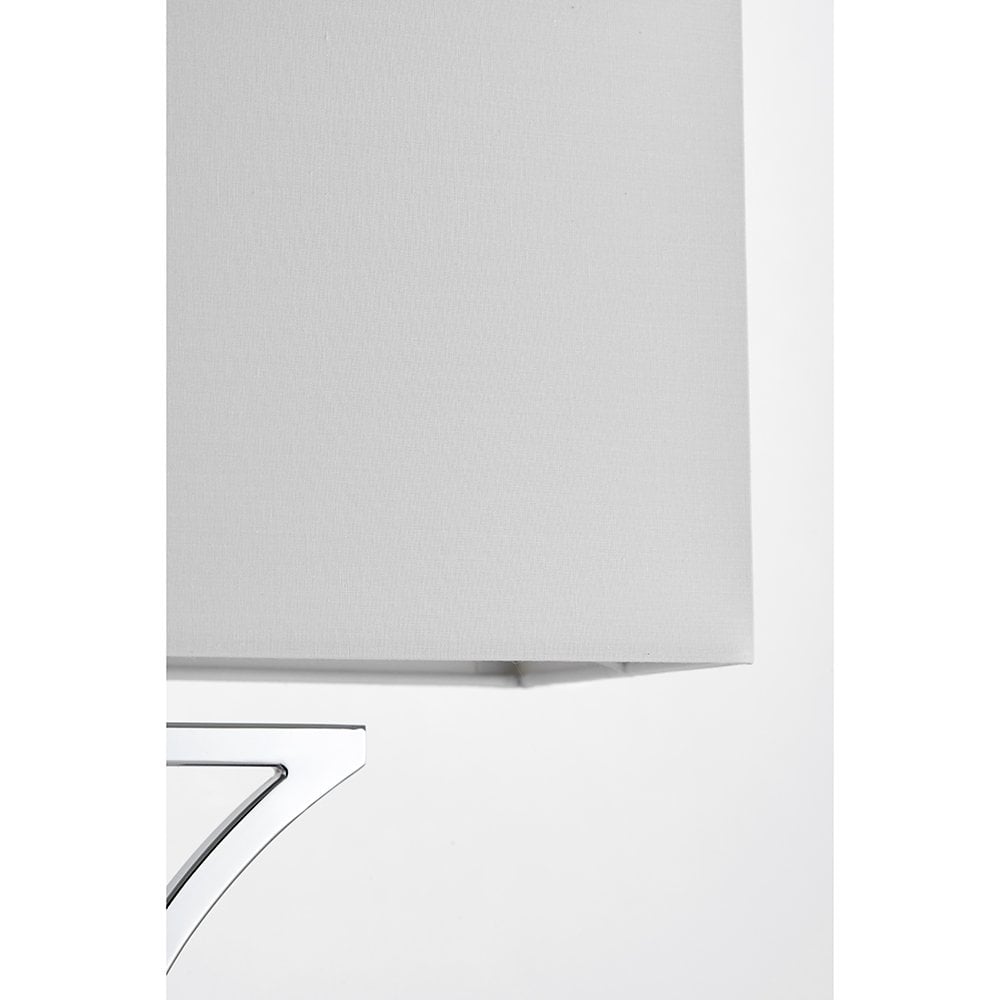 96930-TLCH Epalle 1 Light Table Lamp Chrome Plate & White Fabric