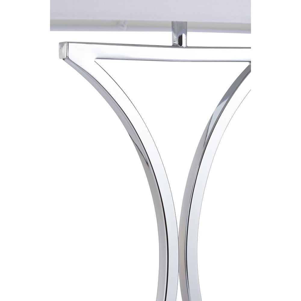 96930-TLCH Epalle 1 Light Table Lamp Chrome Plate & White Fabric