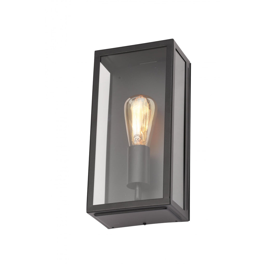 ZN-20944-BLK Minerva Box Lantern Outdoor Wall Light Black