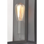 ZN-20944-BLK Minerva Box Lantern Outdoor Wall Light Black