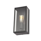 ZN-20944-BLK Minerva Box Lantern Outdoor Wall Light Black