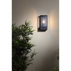 ZN-20944-BLK Minerva Box Lantern Outdoor Wall Light Black