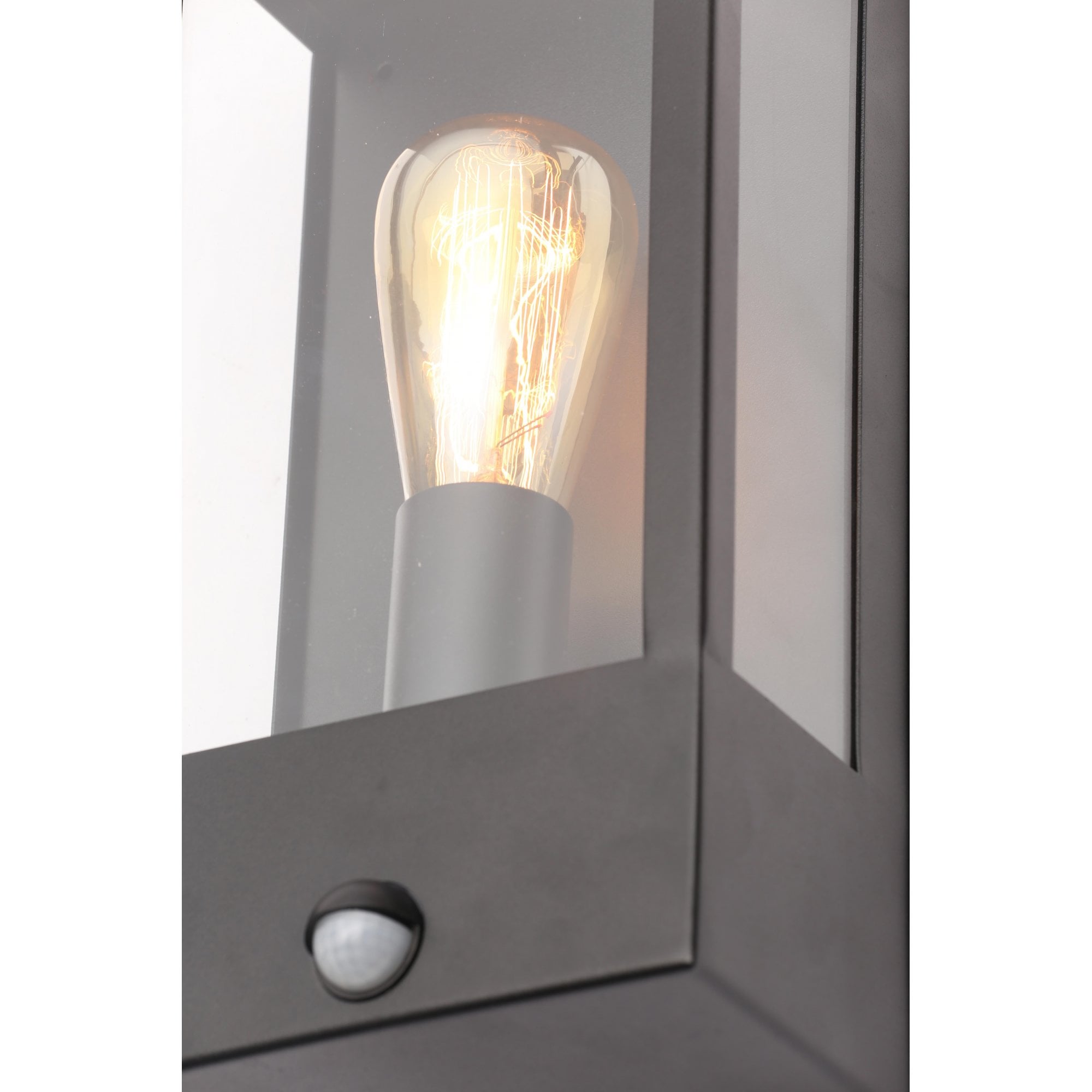 ZN-32070-BLK Minerva Outdoor Wall Lantern PIR Black