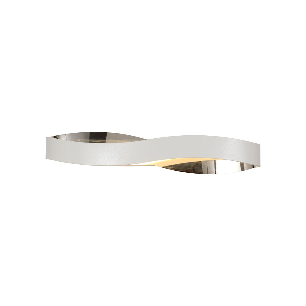 NL73909 Cube Wall Lamp LED Sand White/Polished Chrome