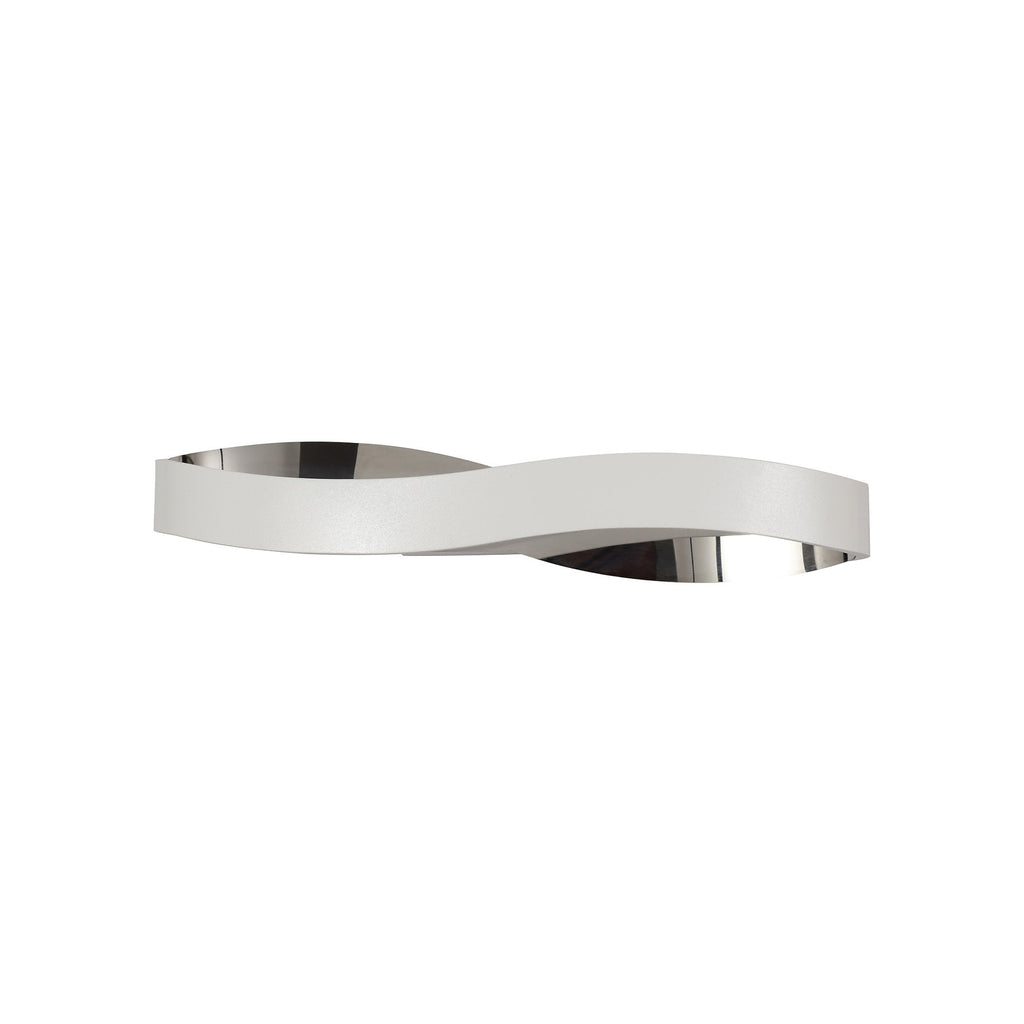 NL73909 Cube Wall Lamp LED Sand White/Polished Chrome