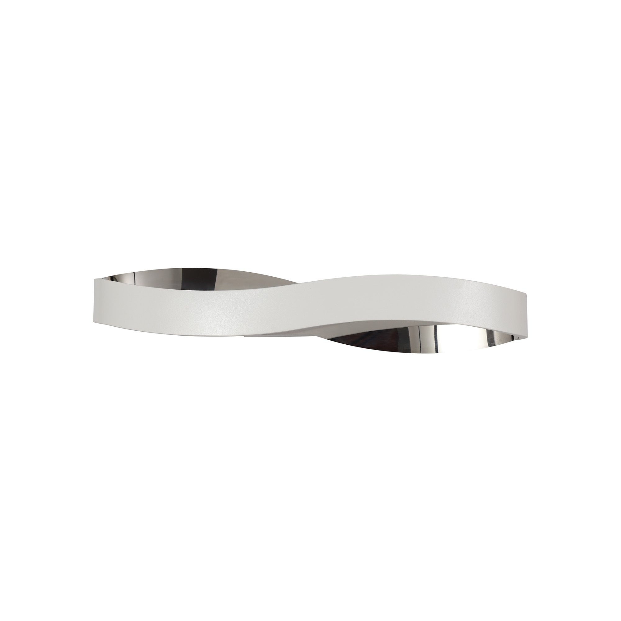 NL73909 Cube Wall Lamp LED Sand White/Polished Chrome
