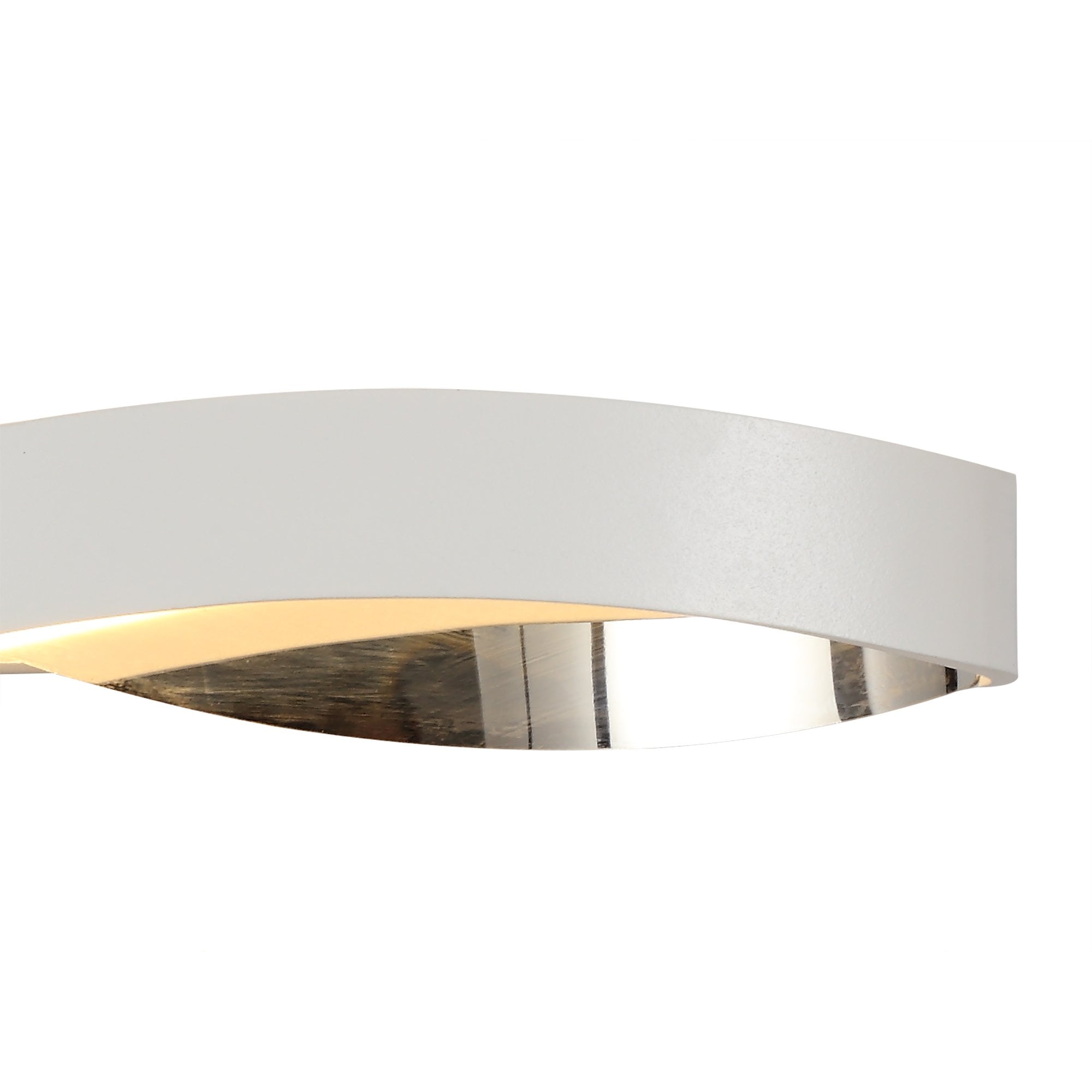 NL73909 Cube Wall Lamp LED Sand White/Polished Chrome