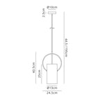 NL74089 Amo Single Pendant Coffee/Polished Chrome