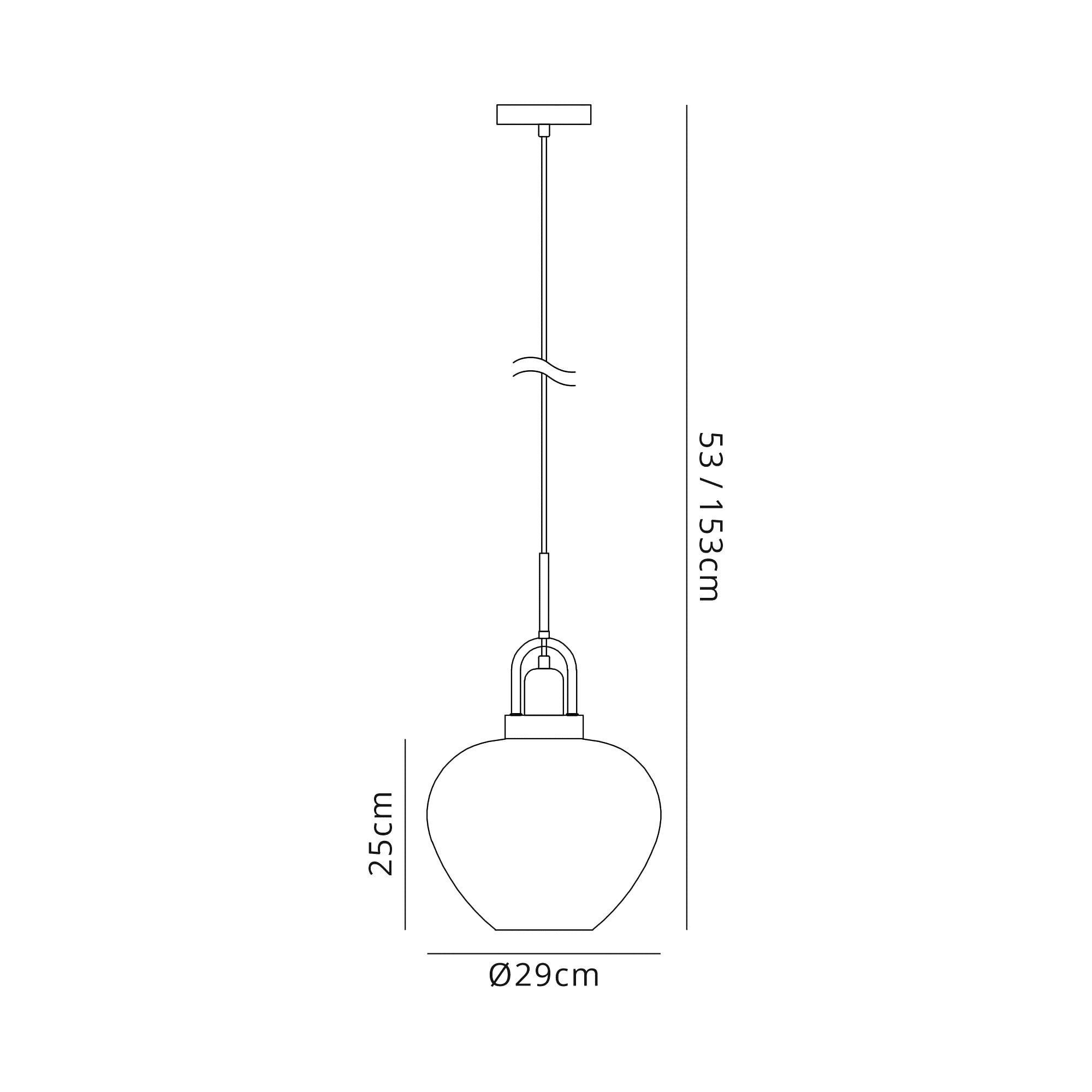 NL74429 Asteroid Pendant Black Smoke & Clear/Polished Chrome