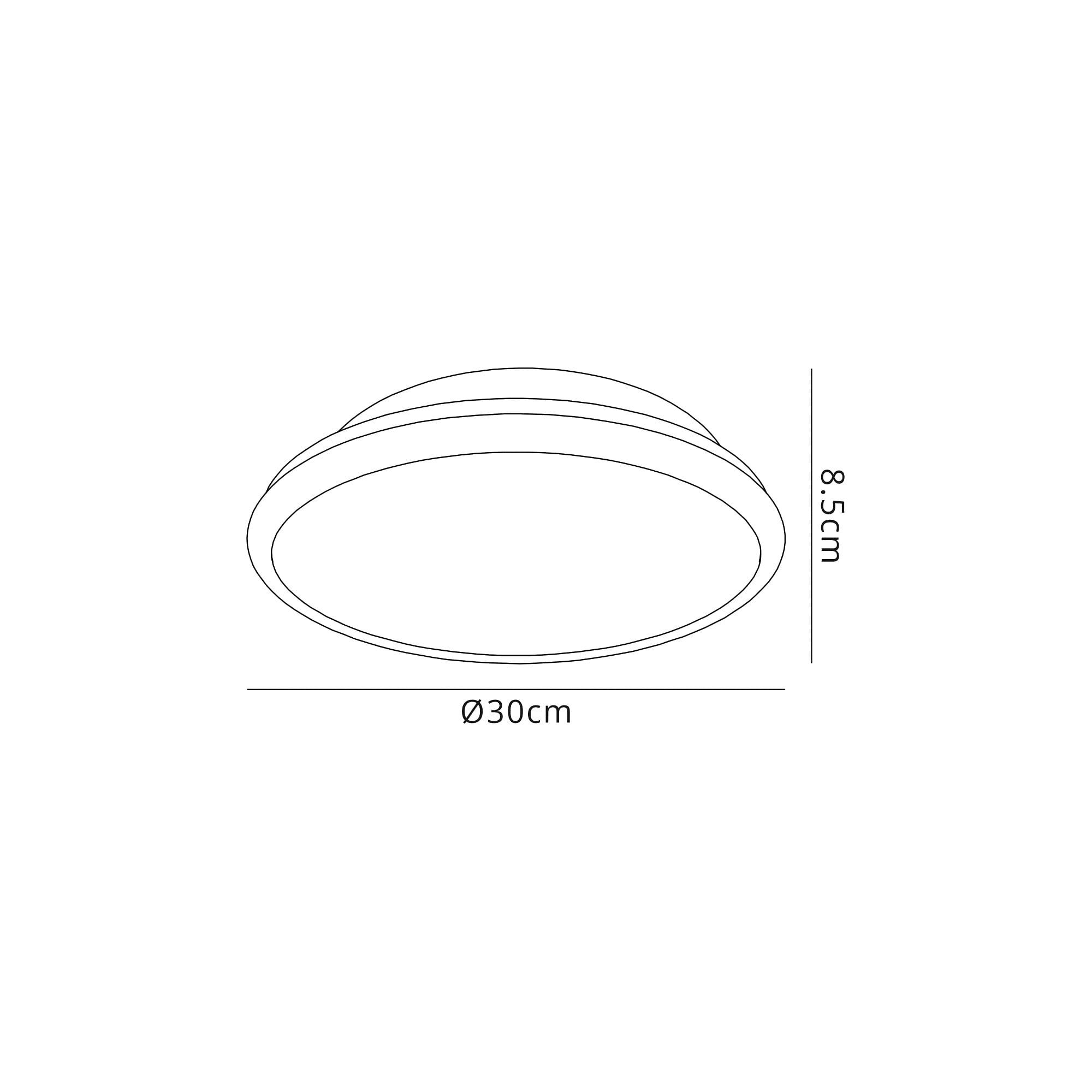 NL77509 Blat Bathroom Ceiling  Light LED Satin Nickel/Crystaline