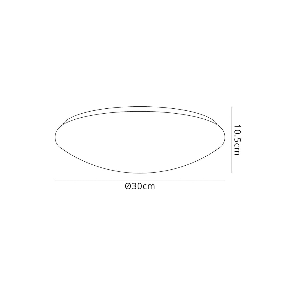 NL77549 Lima Bathroom Ceiling  Light LED White/Frosted Glass