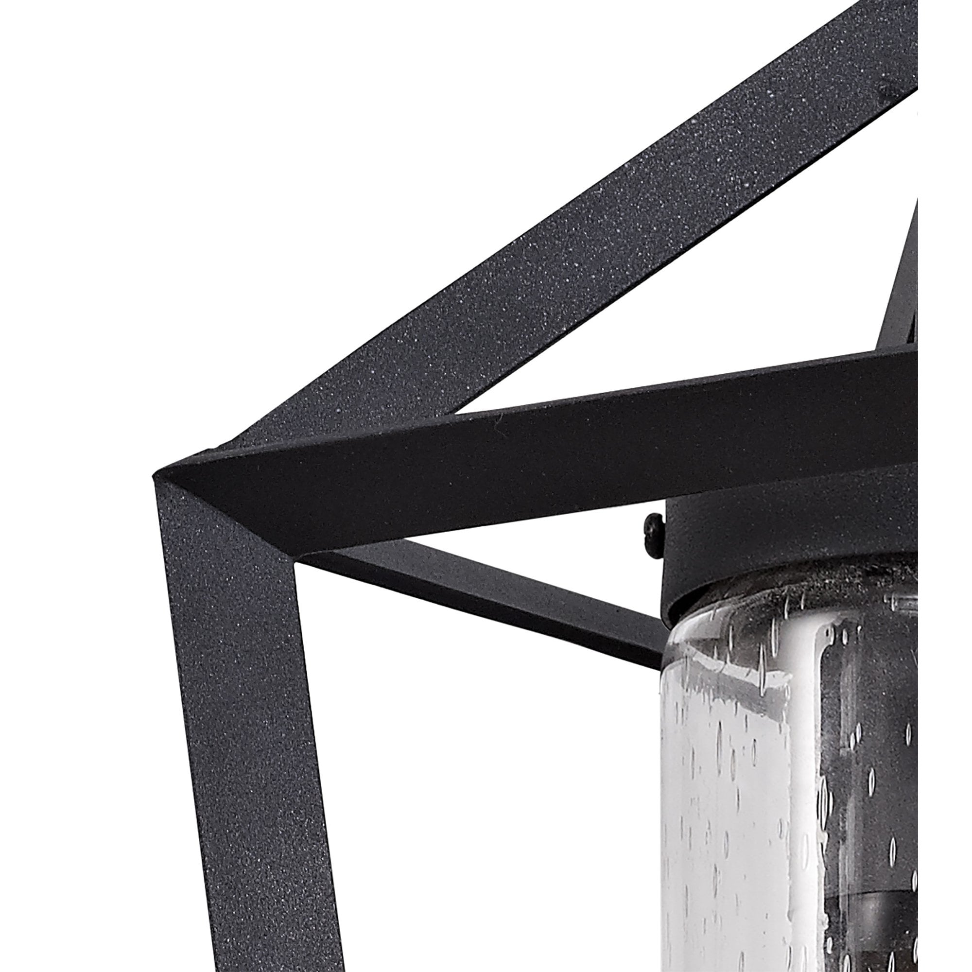 NL77809 Carma Outdoor Down Wall Lamp 1 Light Anthracite/Clear Rain Drop Effect Glass
