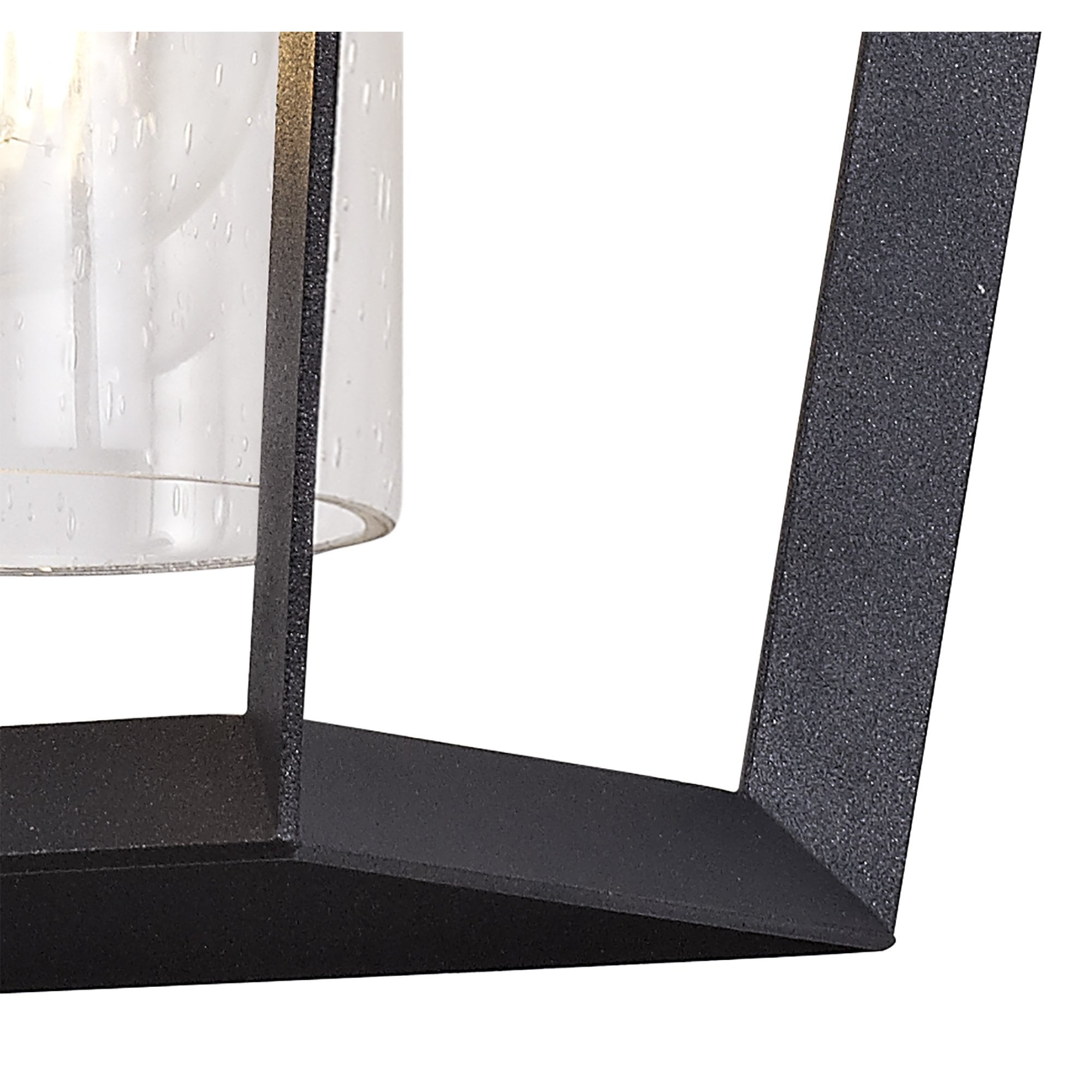 NL77809 Carma Outdoor Down Wall Lamp 1 Light Anthracite/Clear Rain Drop Effect Glass