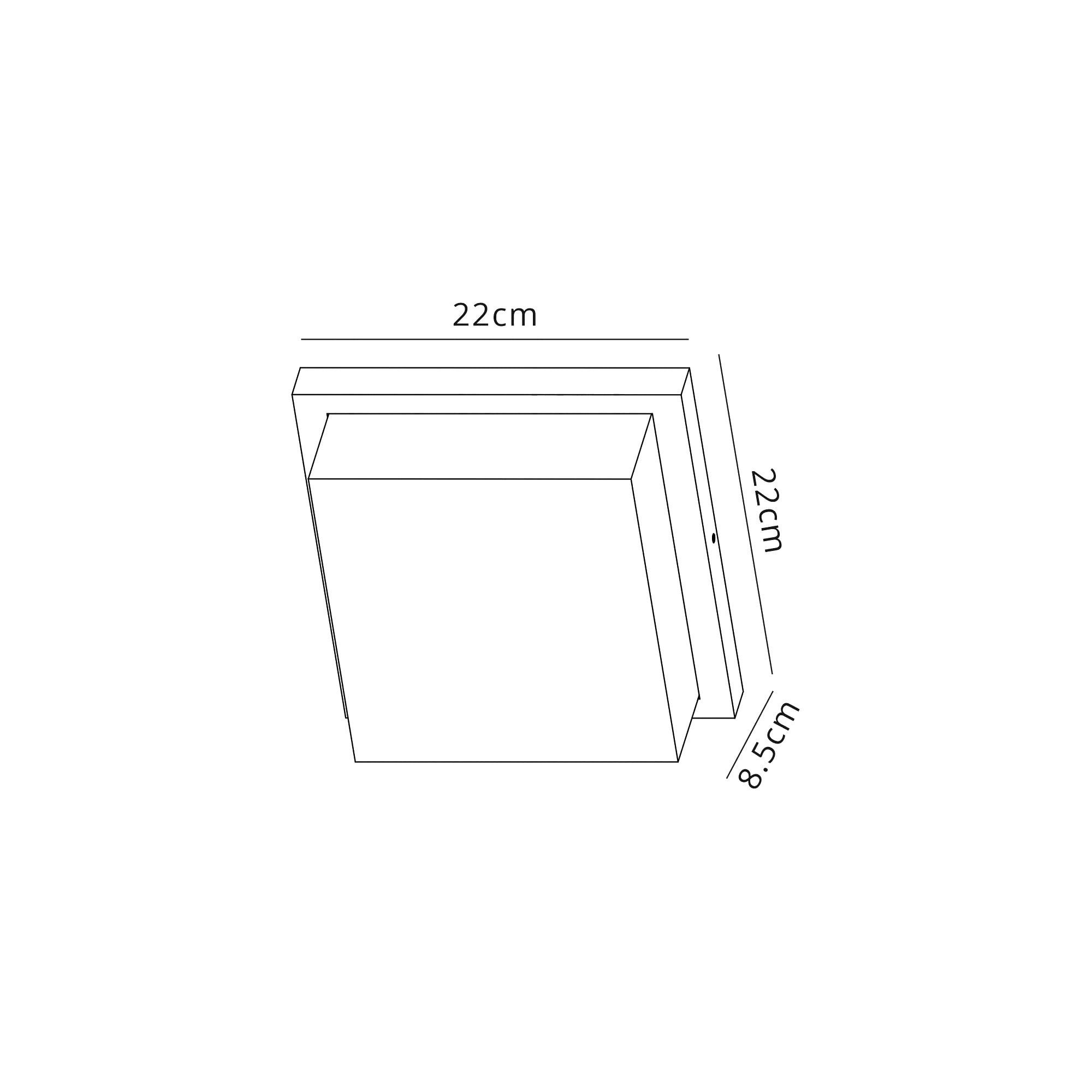 Abb Outdoor Wall  Lamp 2 Light Anthracite/Clear PC