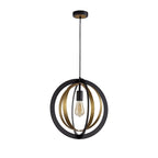 NL78229 Ria Pendant 1 Light Black/Satin Gold