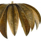 Dar CAR0135 Cara 1 Light Pendant Antique Gold
