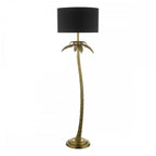 Dar COC4935 Coco Floor Lamp Antique Gold With Shade