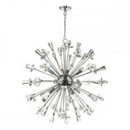 Dar EXO0850 Exodus 8 Light Pendant Polished Chrome Crystal