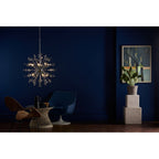 Dar EXO0850 Exodus 8 Light Pendant Polished Chrome Crystal