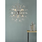 Dar EXO0850 Exodus 8 Light Pendant Polished Chrome Crystal