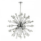 Dar EXO0850 Exodus 8 Light Pendant Polished Chrome Crystal