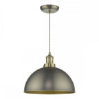 Dar GOV0161 Governor Pendant Antique Chrome Antique Brass