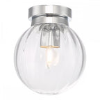 Dar KAV0150 Kavi Bathroom Flush Polished Chrome Glass