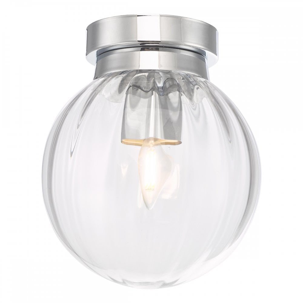 Kavi Bathroom Flush Polished Chrome Glass
