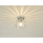 Dar KAV0150 Kavi Bathroom Flush Polished Chrome Glass