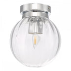 Dar KAV0150 Kavi Bathroom Flush Polished Chrome Glass