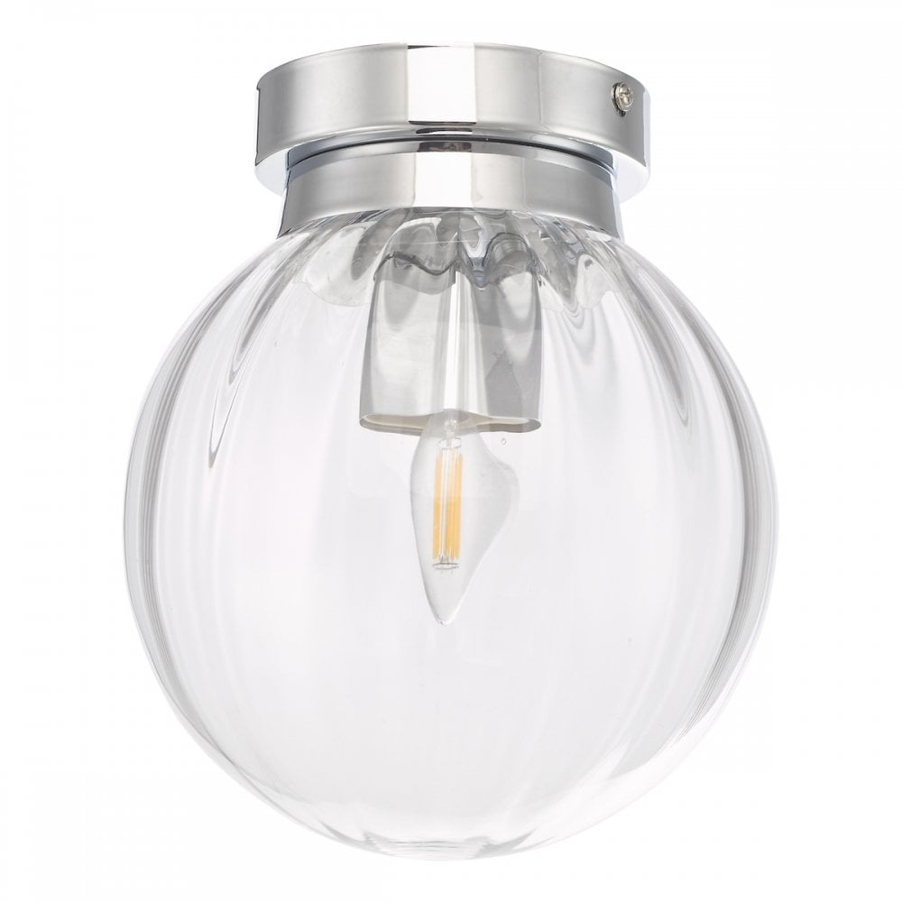 Kavi Bathroom Flush Polished Chrome Glass