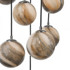 Dar MIK1250 Mikara 12 Light Cluster Pendant Polished Chrome Glass 2.5M