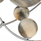 Dar MIK3450 Mikara 7 Light Pendant Polished Chrome Glass