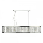 Dar NAN6268 Nantes 5 Light Bar Pendant Polished Chrome Aluminium