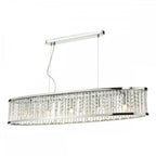 Dar NAN6268 Nantes 5 Light Bar Pendant Polished Chrome Aluminium