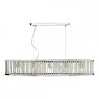 Dar NAN6268 Nantes 5 Light Bar Pendant Polished Chrome Aluminium