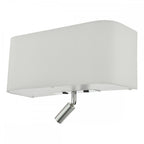 Dar RON712L Ronda 3 Light Wall Light Ivory With LED Reading Light