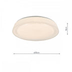 Dar UDE482 Udell Flush Acrylic LED Ceiling Light