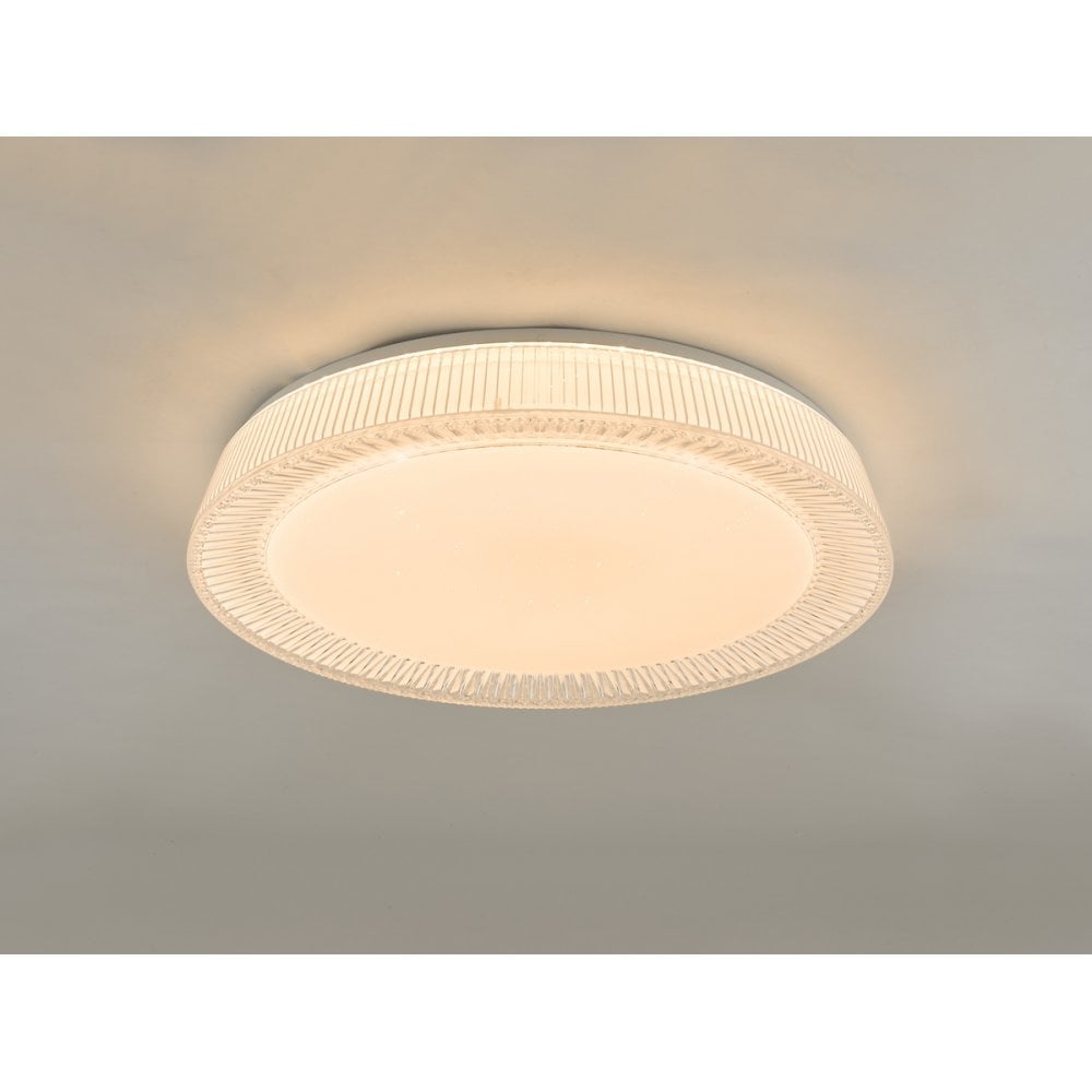 Dar UDE482 Udell Flush Acrylic LED Ceiling Light