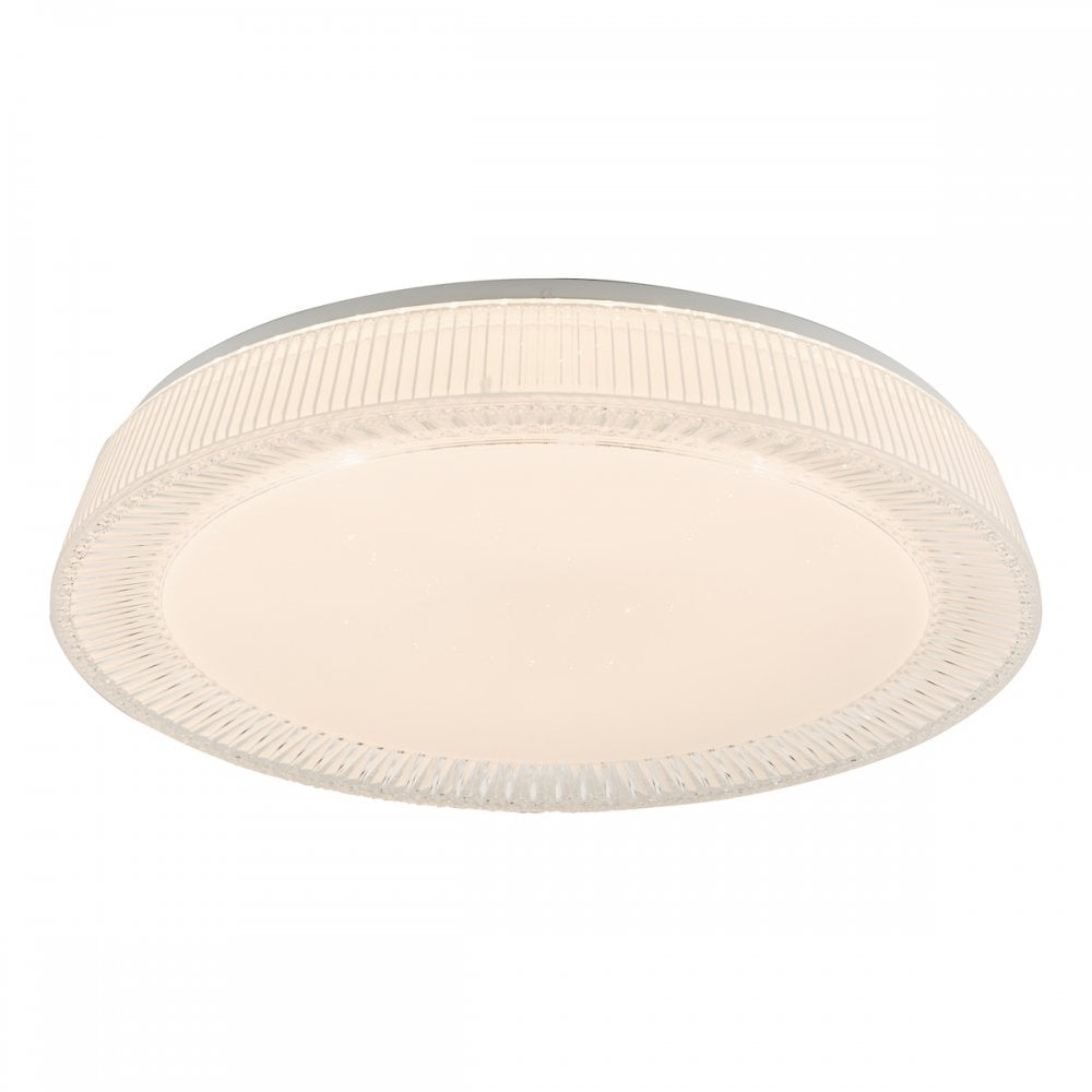 Dar UDE482 Udell Flush Acrylic LED Ceiling Light