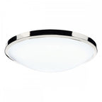 Dar DOV5250 Dover Bathroom Round Acrylic Flush IP44 Polished Chrome