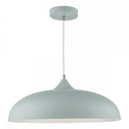 Dar KAE0139 Kaelan 1 Light Pendant Soft Matt Grey